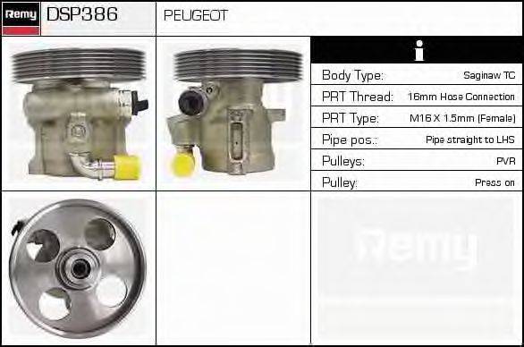 DELCO REMY DSP386 Гидравлический насос, рулевое управление