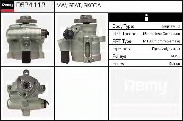 DELCO REMY DSP4113 Гидравлический насос, рулевое управление