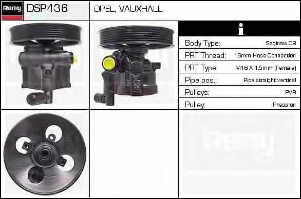 DELCO REMY DSP436 Гидравлический насос, рулевое управление