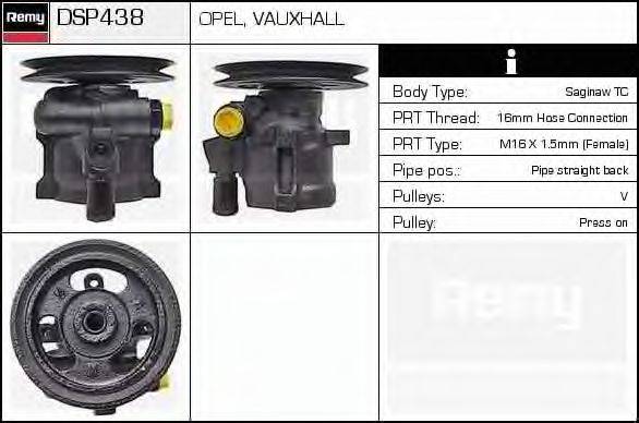 DELCO REMY DSP438 Гидравлический насос, рулевое управление