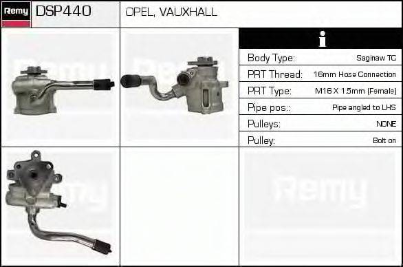 DELCO REMY DSP440 Гидравлический насос, рулевое управление