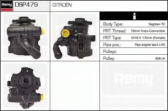 DELCO REMY DSP479 Гидравлический насос, рулевое управление