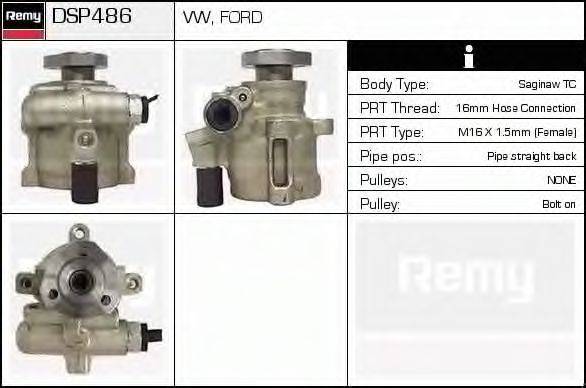 DELCO REMY DSP486 Гидравлический насос, рулевое управление