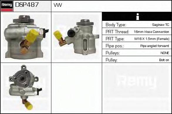 DELCO REMY DSP487 Гидравлический насос, рулевое управление