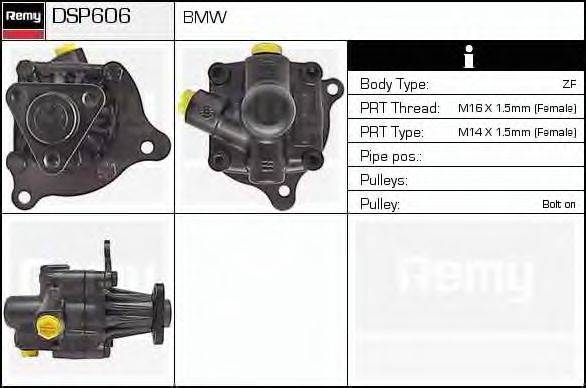 DELCO REMY DSP606 Гидравлический насос, рулевое управление