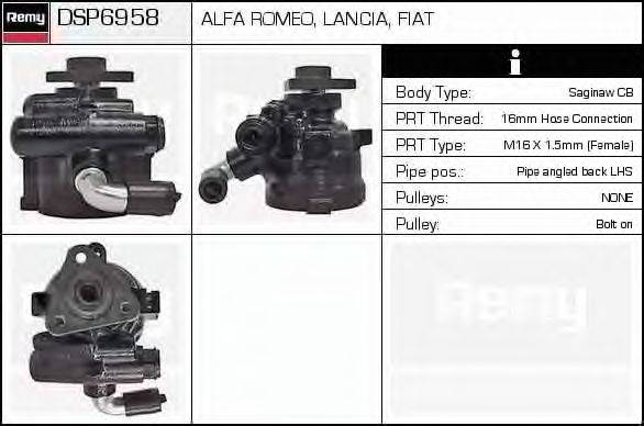 DELCO REMY DSP6958 Гидравлический насос, рулевое управление