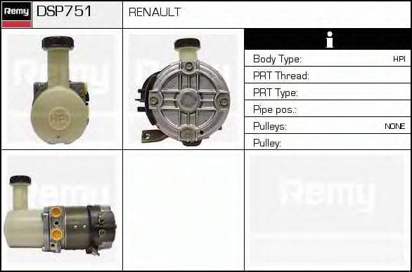 DELCO REMY DSP751 Гидравлический насос, рулевое управление