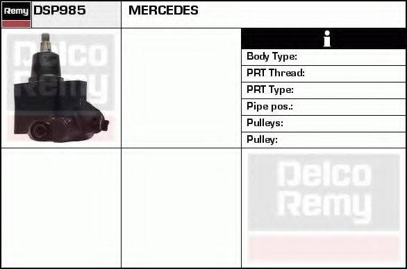 DELCO REMY DSP985 Гидравлический насос, рулевое управление