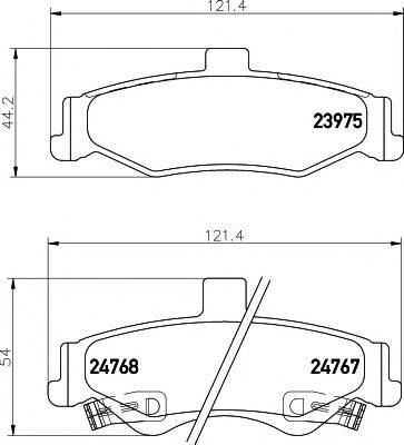 PAGID T1706 Комплект тормозных колодок, дисковый тормоз