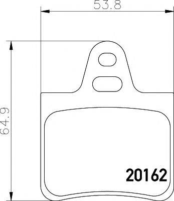 PAGID T9008 Комплект тормозных колодок, дисковый тормоз