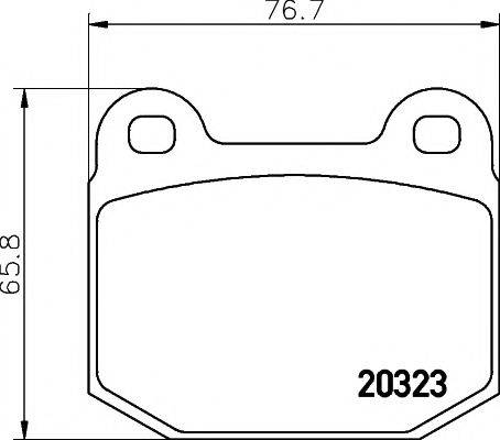 PAGID T1209 Комплект тормозных колодок, дисковый тормоз