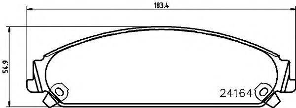 PAGID T1503 Комплект тормозных колодок, дисковый тормоз