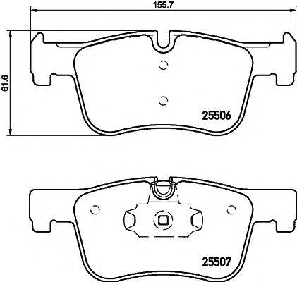 PAGID T2164 Комплект тормозных колодок, дисковый тормоз