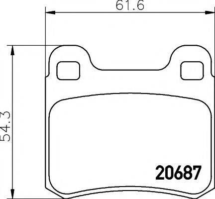 PAGID T1004 Комплект тормозных колодок, дисковый тормоз