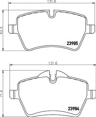 PAGID T2094 Комплект тормозных колодок, дисковый тормоз