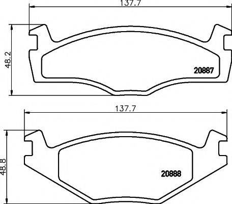 PAGID T4151 Комплект тормозных колодок, дисковый тормоз