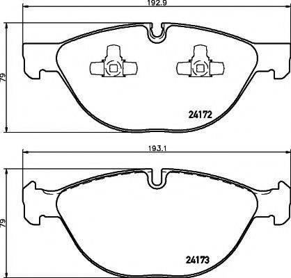 PAGID T1628 Комплект тормозных колодок, дисковый тормоз