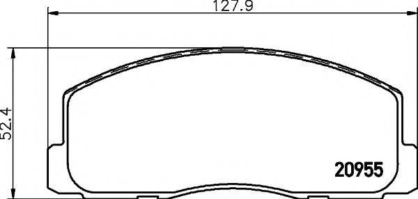 PAGID T0359 Комплект тормозных колодок, дисковый тормоз