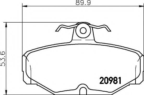 PAGID T5006 Комплект тормозных колодок, дисковый тормоз