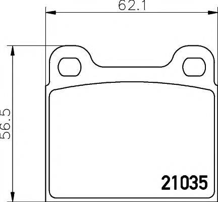 PAGID T4114 Комплект тормозных колодок, дисковый тормоз