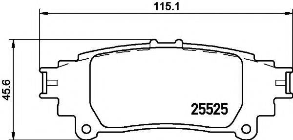 PAGID T3147 Комплект тормозных колодок, дисковый тормоз