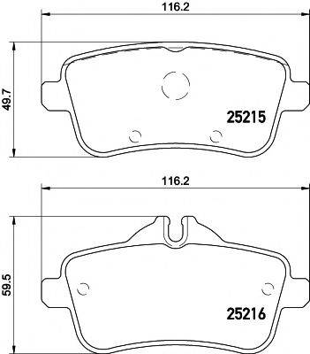 PAGID T2189 Комплект тормозных колодок, дисковый тормоз