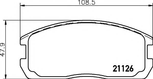 PAGID T0355 Комплект тормозных колодок, дисковый тормоз