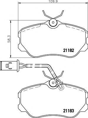 PAGID T5046 Комплект тормозных колодок, дисковый тормоз