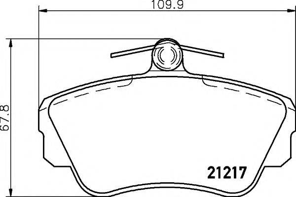 PAGID T5053 Комплект тормозных колодок, дисковый тормоз