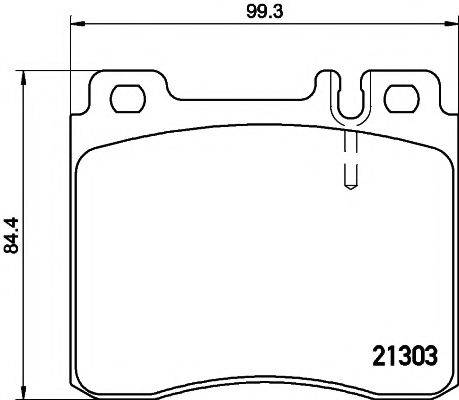 PAGID T1049 Комплект тормозных колодок, дисковый тормоз