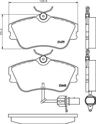 PAGID T5140 Комплект тормозных колодок, дисковый тормоз