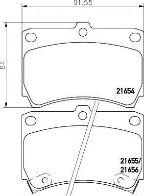 PAGID T3014 Комплект тормозных колодок, дисковый тормоз