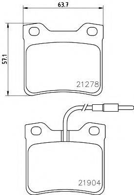 PAGID T1125 Комплект тормозных колодок, дисковый тормоз