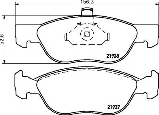 PAGID T1326 Комплект тормозных колодок, дисковый тормоз