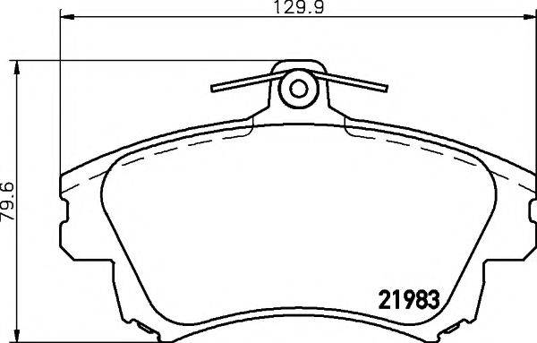 PAGID T3095 Комплект тормозных колодок, дисковый тормоз