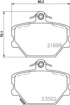 PAGID T1176 Комплект тормозных колодок, дисковый тормоз