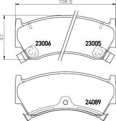 PAGID T1289 Комплект тормозных колодок, дисковый тормоз