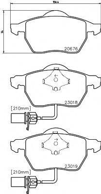 PAGID T1388 Комплект тормозных колодок, дисковый тормоз