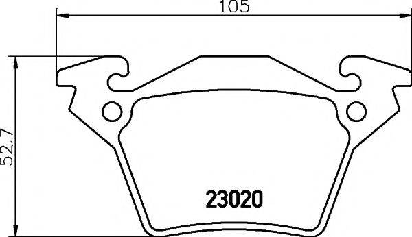 PAGID T1169 Комплект тормозных колодок, дисковый тормоз