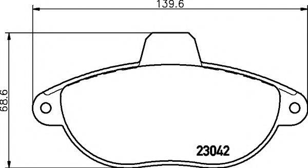 PAGID T9054 Комплект тормозных колодок, дисковый тормоз