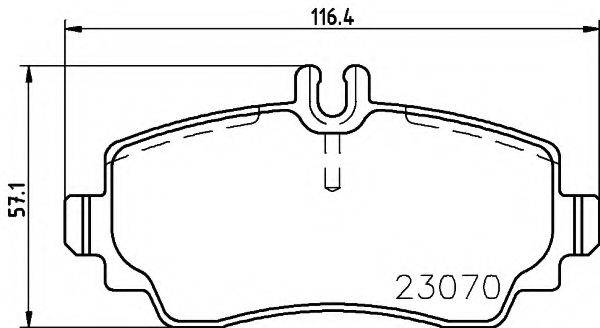 PAGID T5168 Комплект тормозных колодок, дисковый тормоз