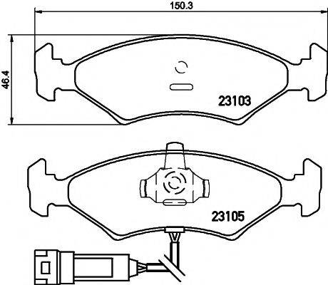 PAGID T1342 Комплект тормозных колодок, дисковый тормоз