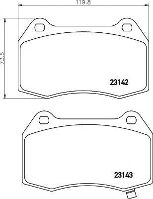 PAGID T1385 Комплект тормозных колодок, дисковый тормоз