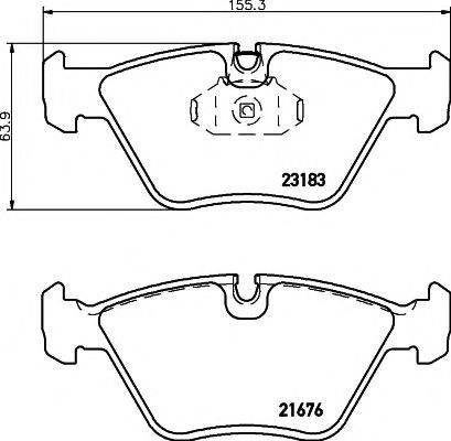 PAGID T1202 Комплект тормозных колодок, дисковый тормоз