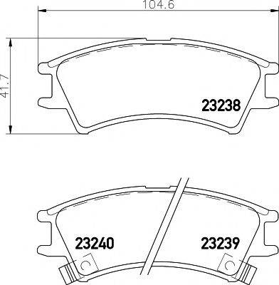 PAGID T3096 Комплект тормозных колодок, дисковый тормоз