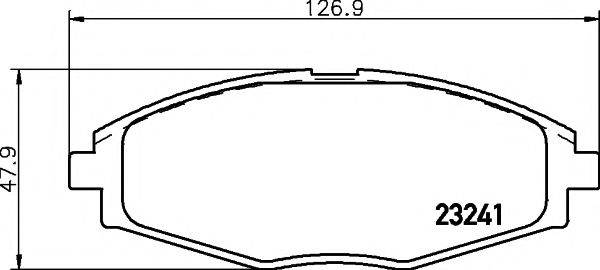 PAGID T3093 Комплект тормозных колодок, дисковый тормоз