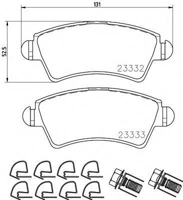 PAGID T1295 Комплект тормозных колодок, дисковый тормоз