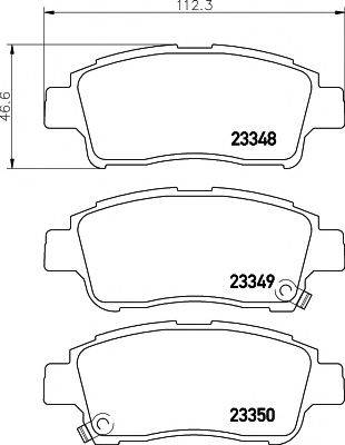 PAGID T3098 Комплект тормозных колодок, дисковый тормоз