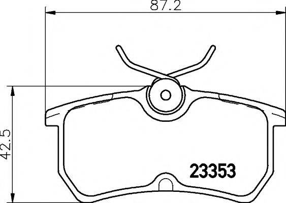 PAGID T5118 Комплект тормозных колодок, дисковый тормоз