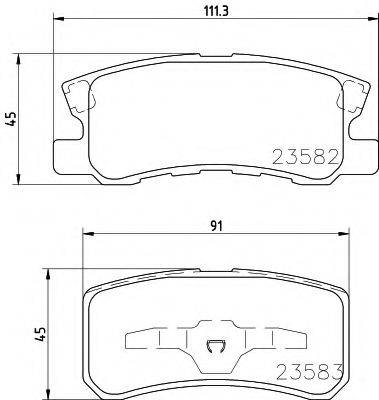 PAGID T1276 Комплект тормозных колодок, дисковый тормоз